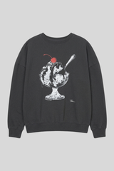 Cpress Studio - Cherry on Top Cozy Sweatshirt - WORNBLK