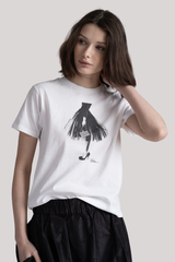 Cpress Studio - Emotional Baggage Mushie Tee - WORNWHT