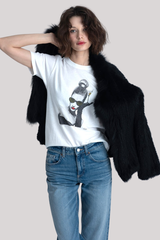 Cpress Studio - Extra Dirty Mushie Tee - WORNWHT