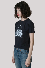 Cpress Studio - Keepsake Mushie Tee - WORNBLK