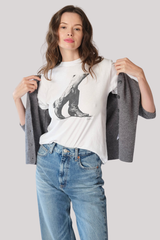 Cpress Studio - Outlaw Mushie Tee - WORNWHT