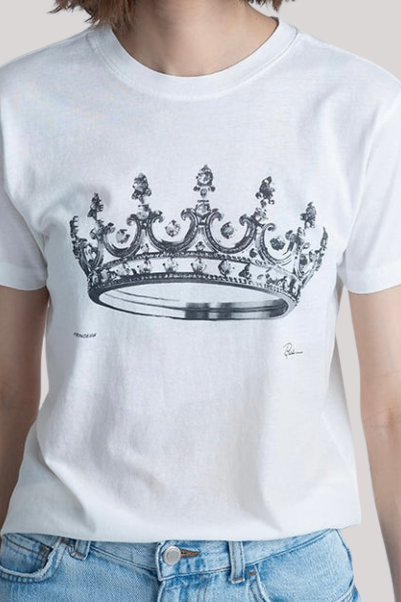 Cpress Studio - Princess Mushie Tee - WORNWHT