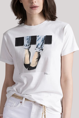 Cpress Studio - Stand By Mushie Tee - WORNWHT
