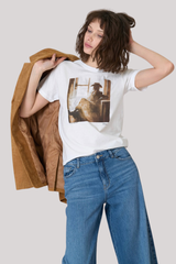 Cpress Studio - Try and Make Me Mushie Tee - WORNWHT