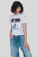 CPress Studio - 5Th Ave Mushie Tee - WORNWHT