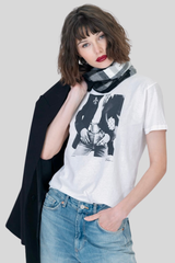 CPress Studio - Iconic Mushie Tee - WORNWHT