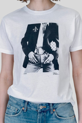 CPress Studio - Iconic Mushie Tee - WORNWHT
