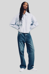 Denimist - Bailey Cropped Shirt - LTBLSTOX