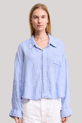 Denimist - Cropped Shirt - LTBLUE