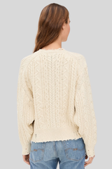 Denimist - Shadow American Flag Sweater - ECRUSLUB