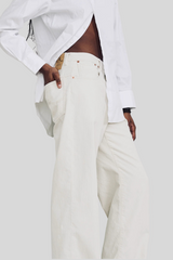Denimist - Teri Wide Leg - ECWHTPIN