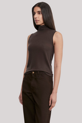 Enza Costa - Cashmere Shell - DRKBROWN