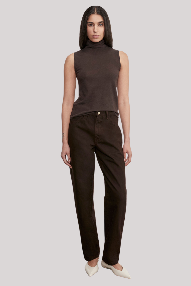 Enza Costa - Cashmere Shell - DRKBROWN