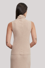 Enza Costa - Cashmere Shell - KHAKI