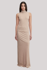 Enza Costa - Cashmere Shell - KHAKI