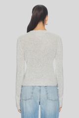 Enza Costa - Cashmere Shrunken Crew - LTHEATGR