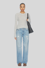 Enza Costa - Cashmere Shrunken Crew - LTHEATGR
