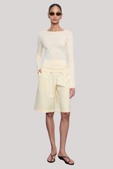 Enza Costa - Fine Supima Cotton L/S Crew - FLAN