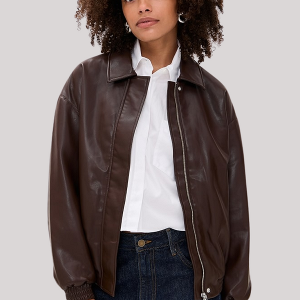 Enza Costa - Leather Bomber Jacket