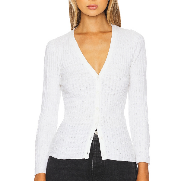 forme d’expression linen cardigan forme d'expression Diverted Rib Cardigan （Grey） -FASCINATE