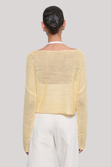 Enza Costa - Linen Open Knit Batea - FLAN