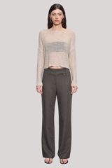 Enza Costa - Linen Open Knit Batea - PEARLGRY