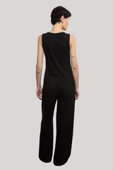 Enza Costa - Linen Resort Pant - BLACK