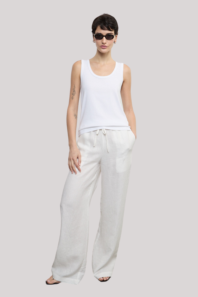 Enza Costa - Linen Resort Pant - UNDYED