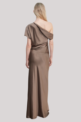 Enza Costa - Silk Fill Length Skirt - MUSHROOM