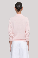 Enza Costa - Silk Knit Polo - PALEPINK