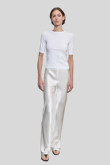 Enza Costa - Soft Cotton New Classic Half Sleeve Tee - WHITE