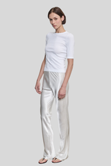 Enza Costa - Soft Cotton New Classic Half Sleeve Tee - WHITE