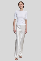 Enza Costa - Soft Cotton New Classic Half Sleeve Tee - WHITE