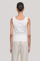 Enza Costa - Supima Baby Rib Tank - PEARLGRY