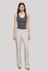 Enza Costa - Supima Baby Rib Tank - SLATE