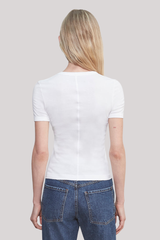 Enza Costa - Supima Cotton New Classic Short Sleeve - WHITE
