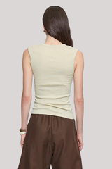 Enza Costa - Textured Knit Sleeveless V - BEACHGLA