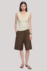 Enza Costa - Textured Knit Sleeveless V - BEACHGLA
