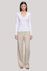 Enza Costa - Twill Everywhere Pant - STONE