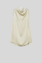 Forte_Forte - Envers Satin Sleeveless Top - ARGILLA