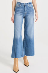 Frame - Le Palazzo High-Rise Crop Wide-Leg Jeans - WVMDRNCH