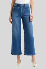 Frame - Le Slim Palazzo Crop Harbor Pocket - ARCHIVE