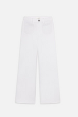 Frame - Le Slim Palazzo Modernist Pocket - WHITE