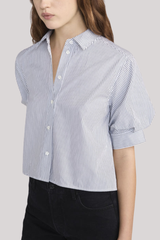 Frame - The Billow Sleeve Shirt - NVYSTRIP