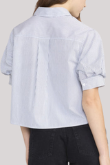 Frame - The Billow Sleeve Shirt - NVYSTRIP