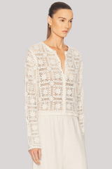 Frame - The Crochet Cardi - CREAM