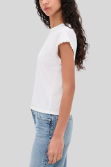 Frame - The Crochet Muscle Tee - WHITE