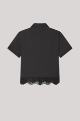 Frame - The Embroidered Seaside Shirt - BLACK