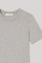 Frame - The Heather Boxy Tee - HEATGREY