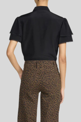 Frame - The Silk Arcadia Top - BLACK